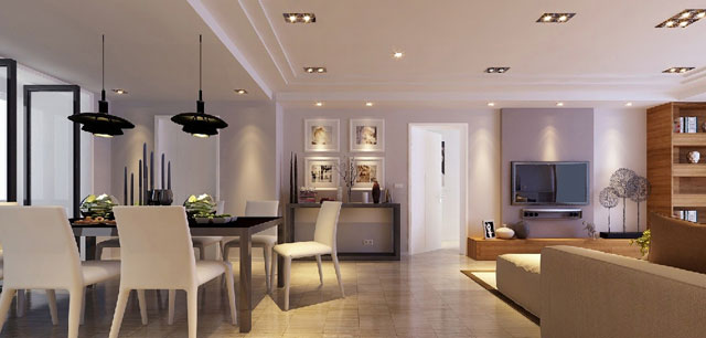 淮河新城欧式风格80-120㎡平米三居